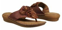 Hush Puppies Laze Toe Post Brown